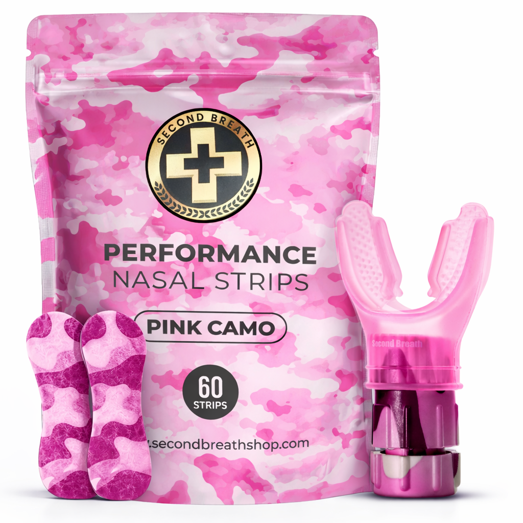 Second Breath Respiratory Trainer Bundle with Breathing Nasal Strips