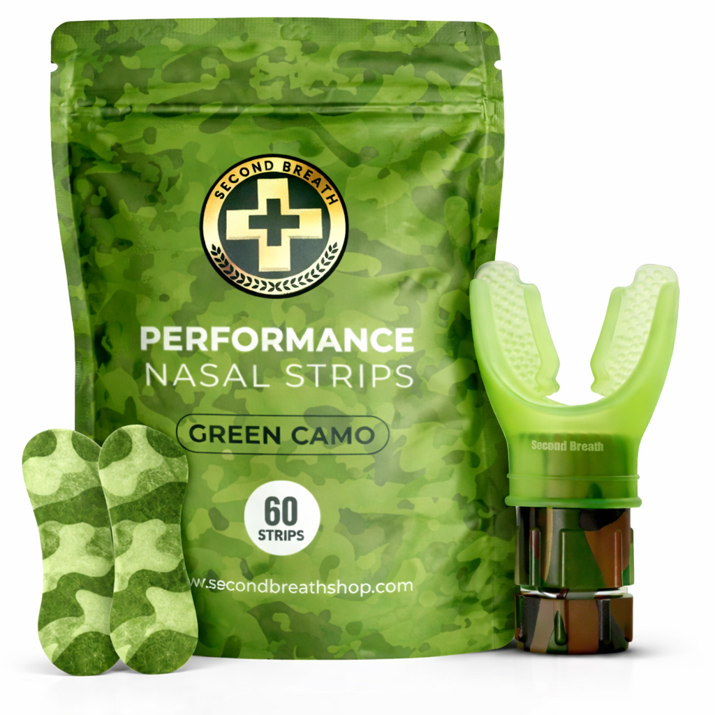 Second Breath Respiratory Trainer Bundle with Breathing Nasal Strips