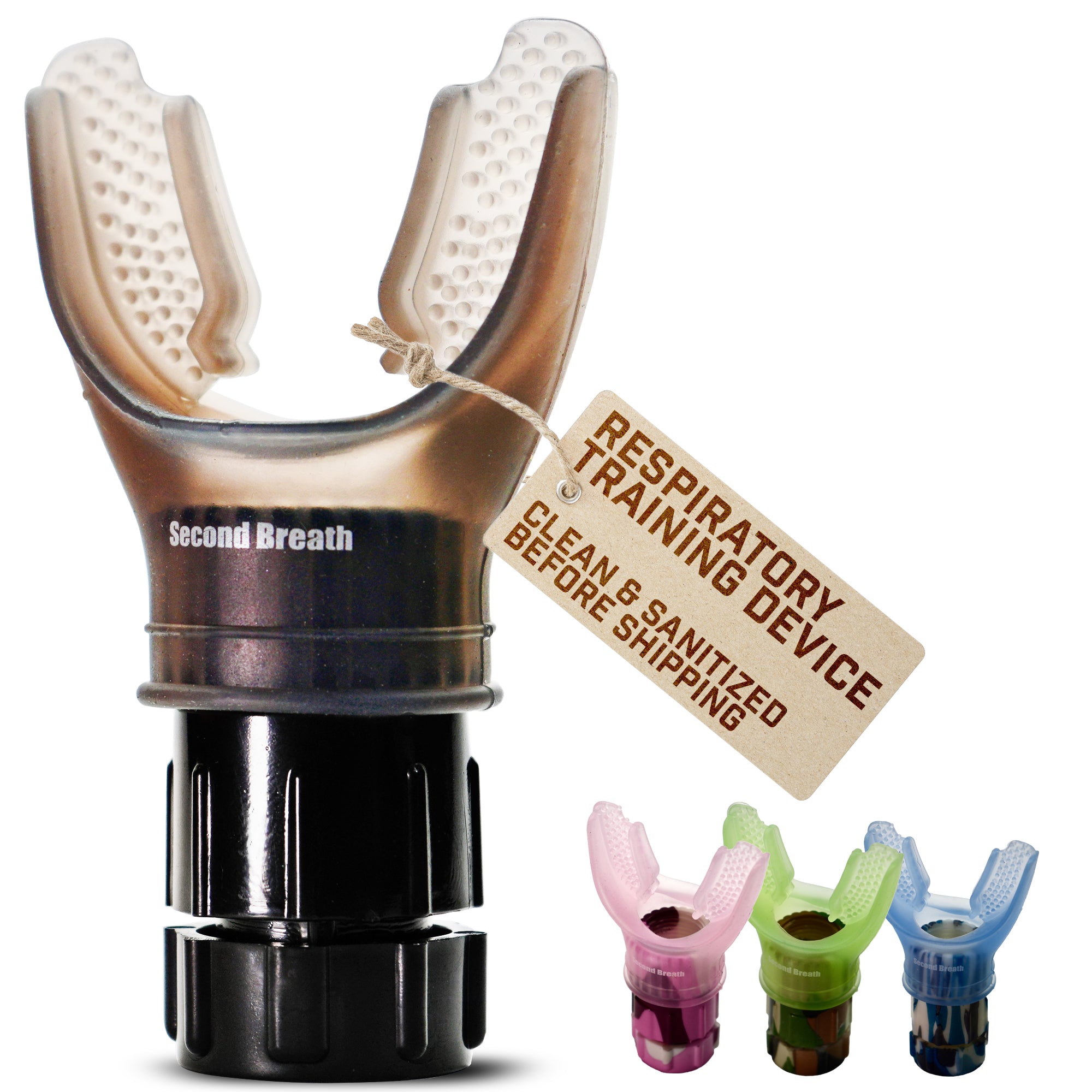Second Breath Respiratory Trainer |  Four Exotic Colors