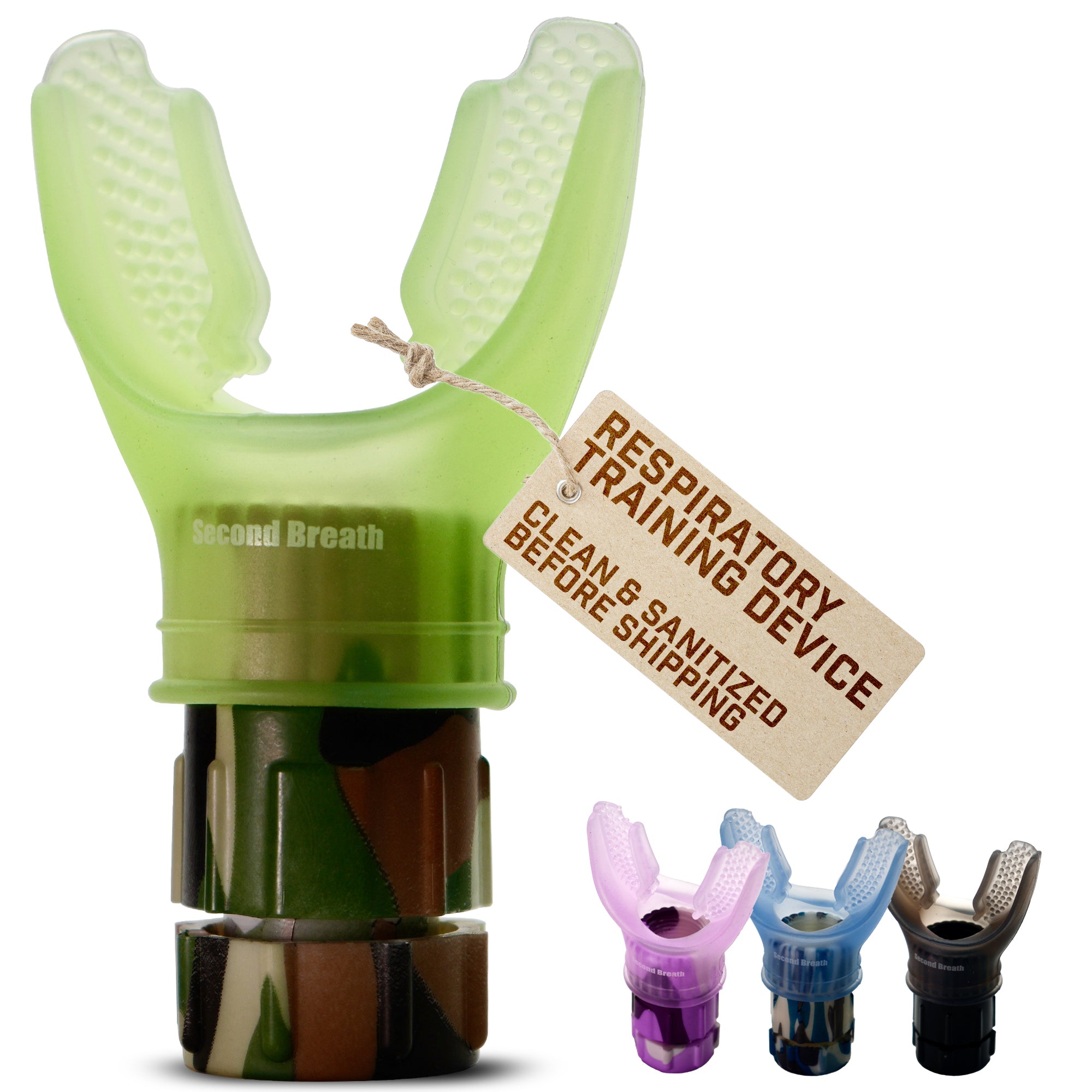 Second Breath Respiratory Trainer |  Four Exotic Colors
