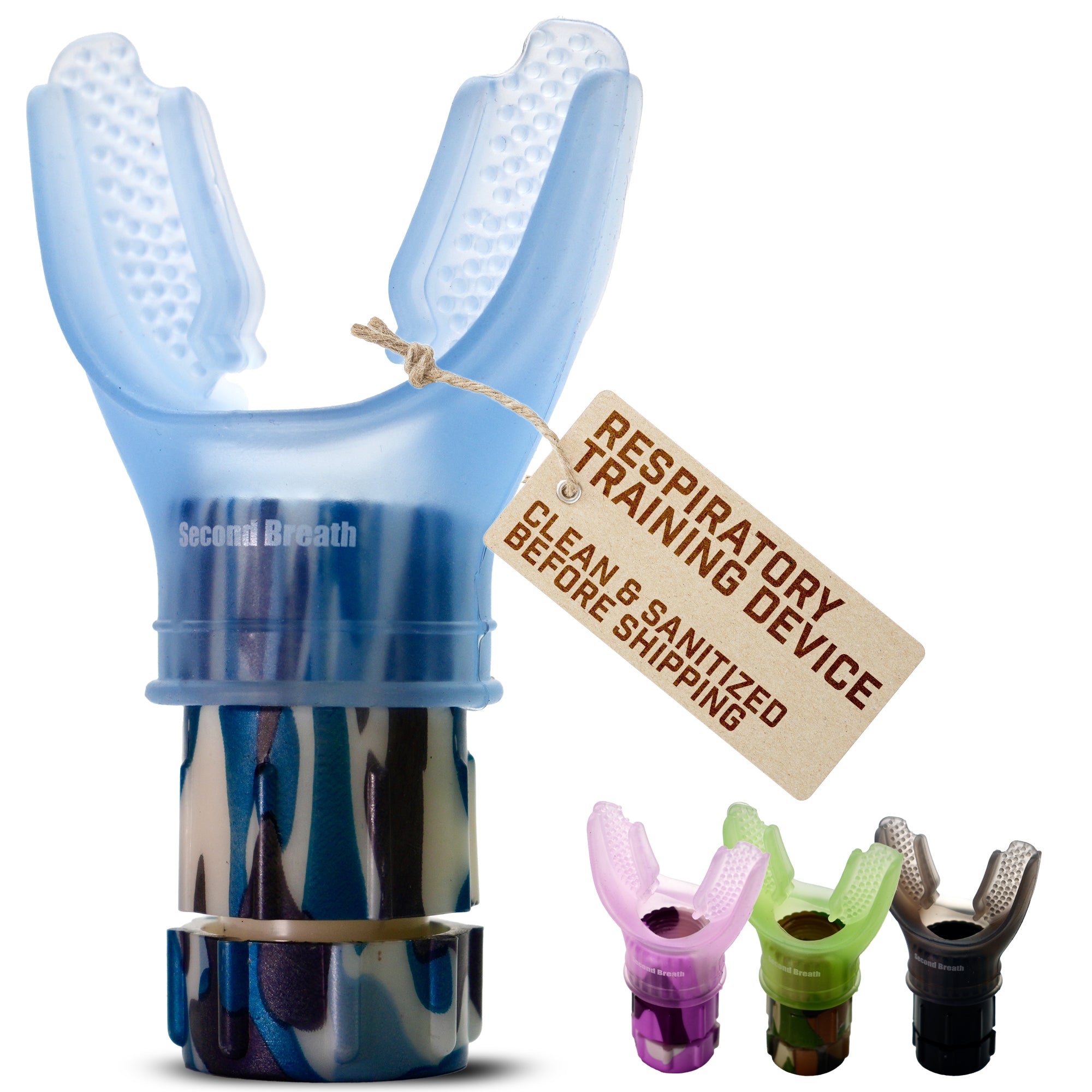 Second Breath Respiratory Trainer |  Four Exotic Colors