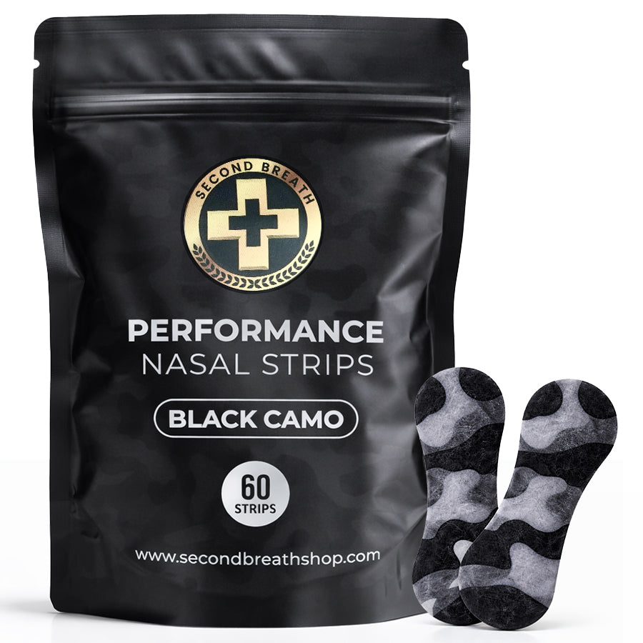 SECOND BREATH PERFORMANCE NASAL STRIPS I FOUR BOLD CAMO COLORS