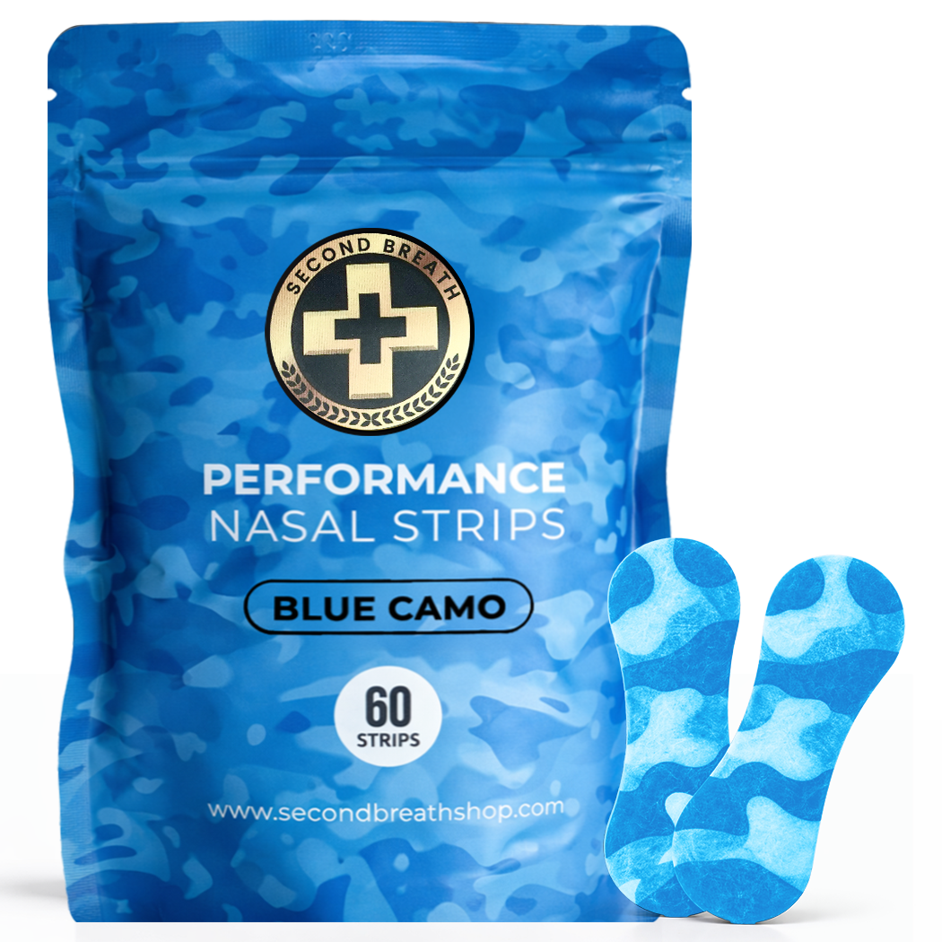 SECOND BREATH PERFORMANCE NASAL STRIPS I FOUR BOLD CAMO COLORS