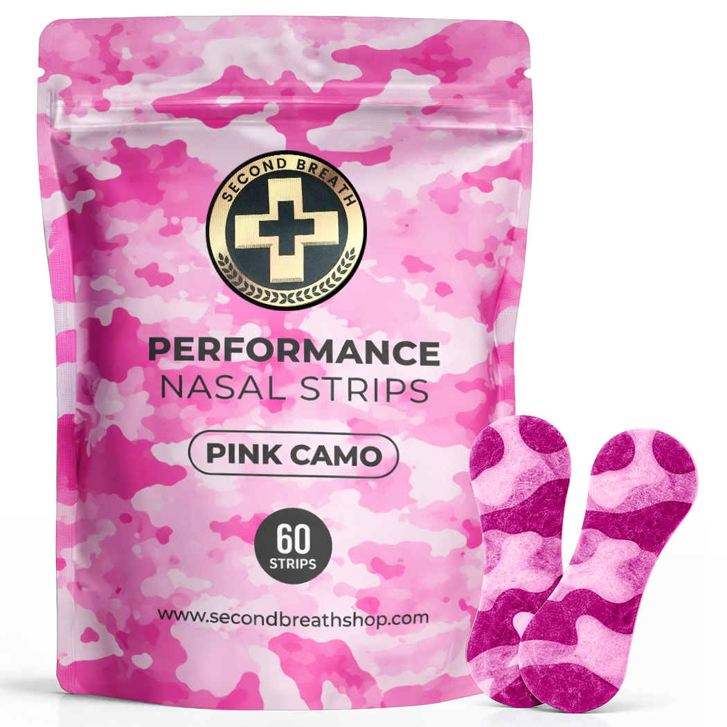 SECOND BREATH PERFORMANCE NASAL STRIPS I FOUR BOLD CAMO COLORS